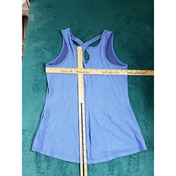 The North Face Top Size Medium Womens Blue Performance Athletic Race Day Logo - Picture 6 of 7